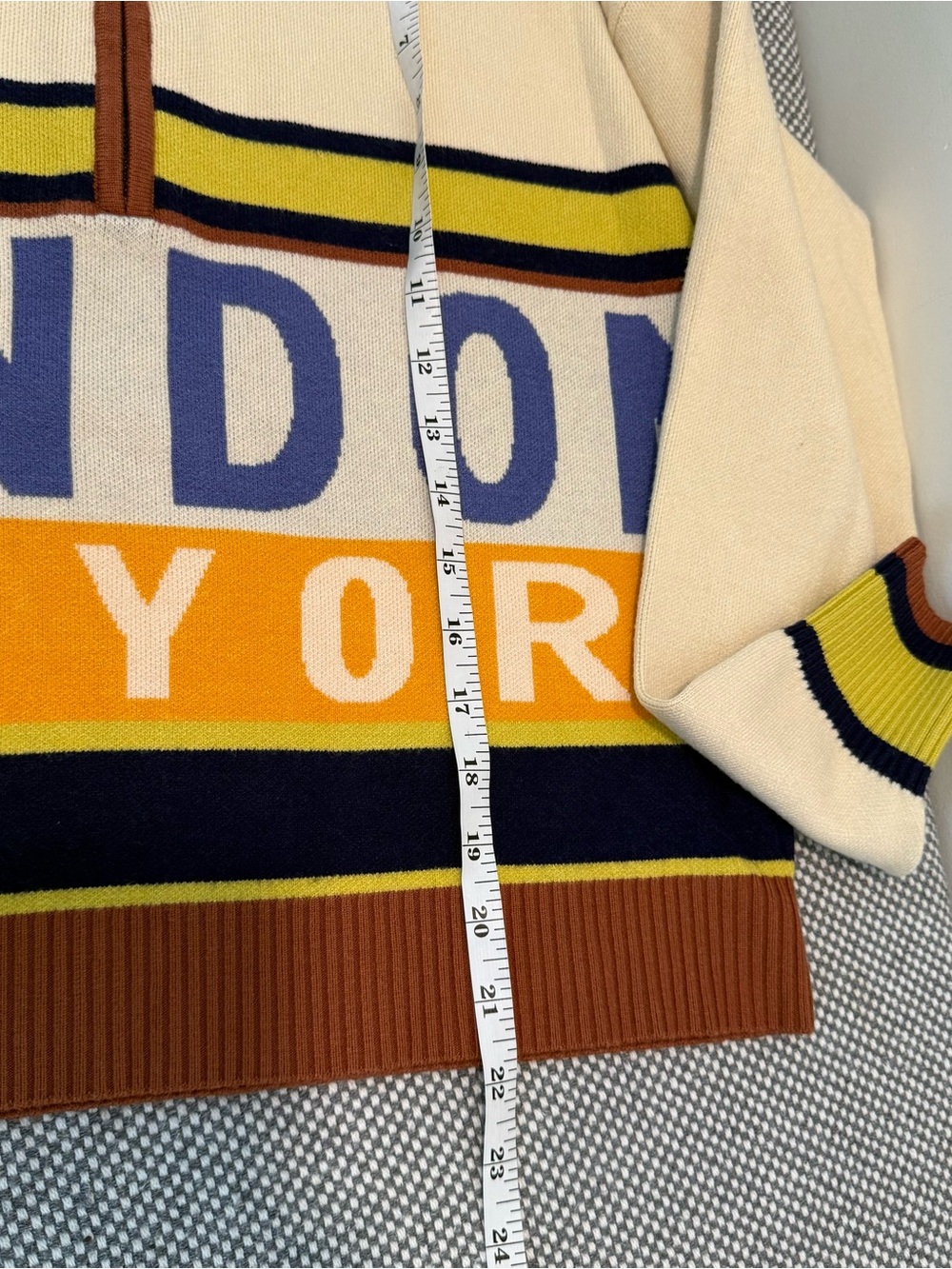 Anthropologie The Montana Mock-Neck Half-Zip Sweater by Maeve XS Brown Motif - Picture 10 of 10